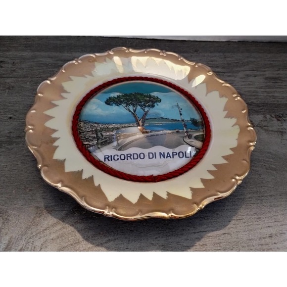Ricordo Di Napoli Seltmann Weiden Bavaria Theresia Souvenir Plate - Picture 2 of 5
